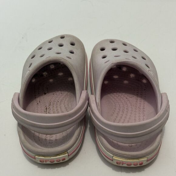 Bundle Toddler Girls Shoes Size 6C Crocs Sandals Jellies Spring Summer Pink - Picture 4 of 13